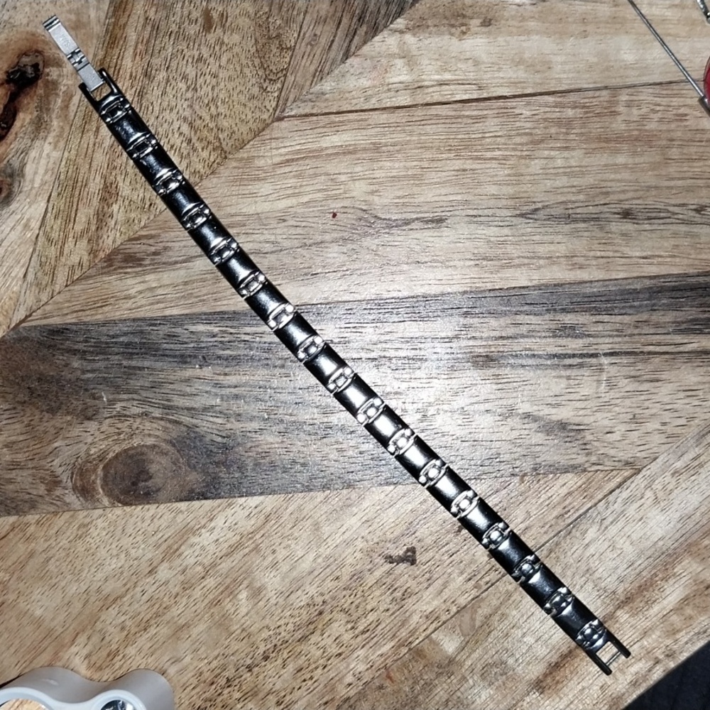 Stainless Steel Sabona Sport Silver Toned Health Bracelet